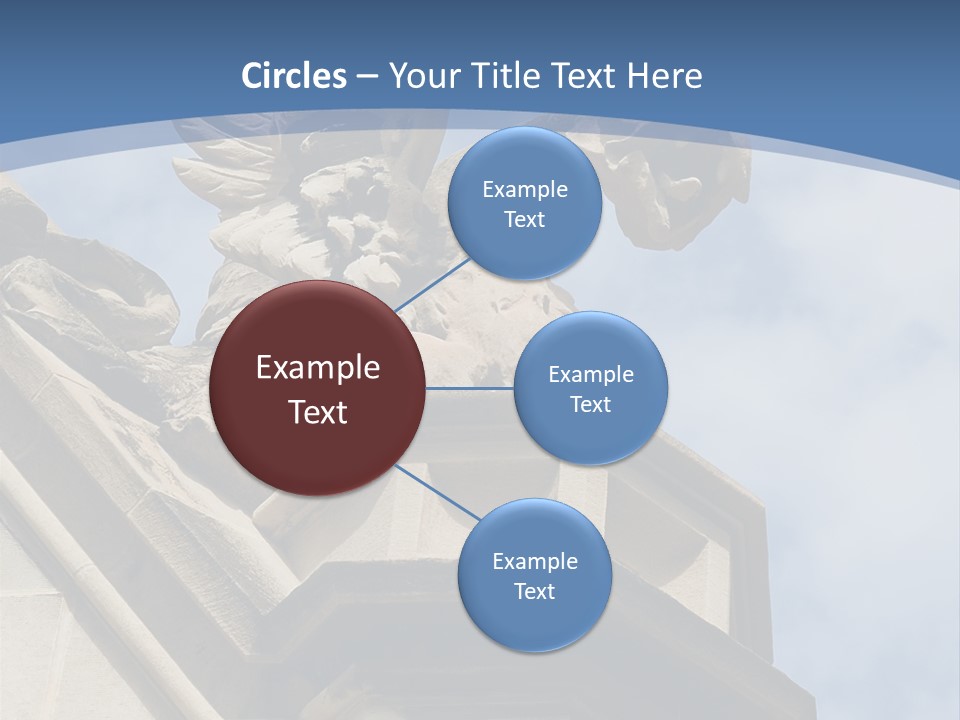 A Statue On Top Of A Building With A Sky Background PowerPoint Template