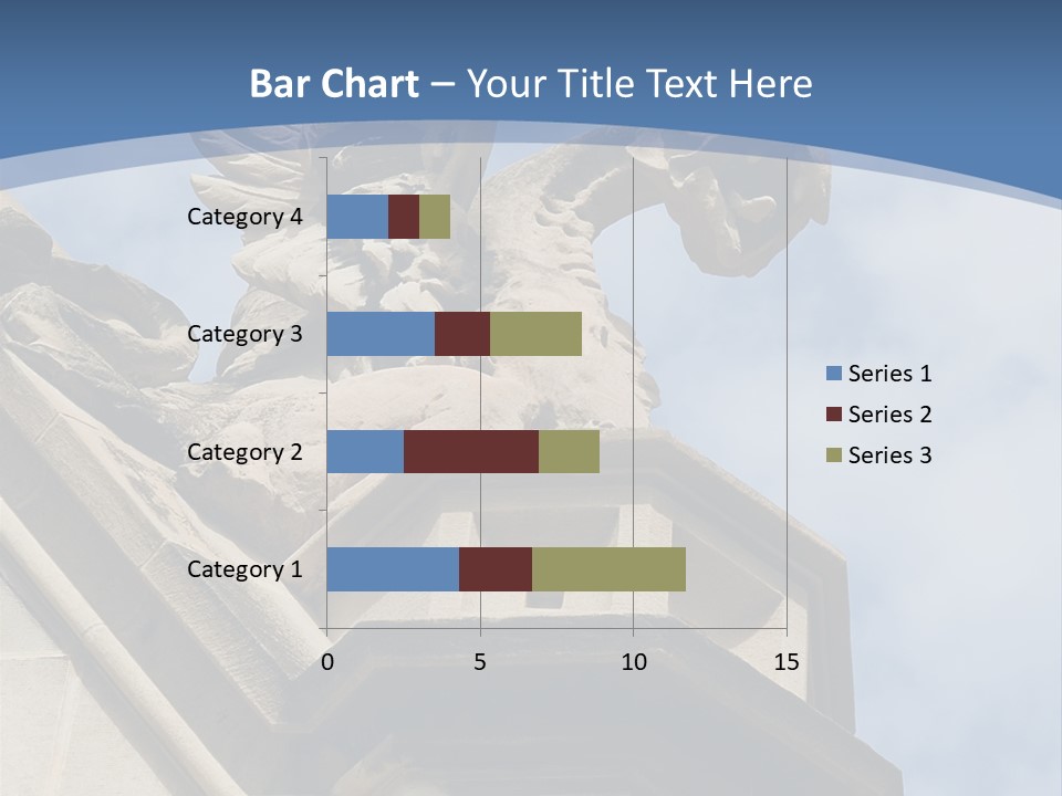 A Statue On Top Of A Building With A Sky Background PowerPoint Template