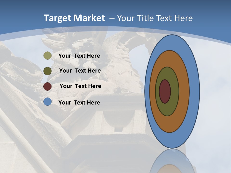 A Statue On Top Of A Building With A Sky Background PowerPoint Template