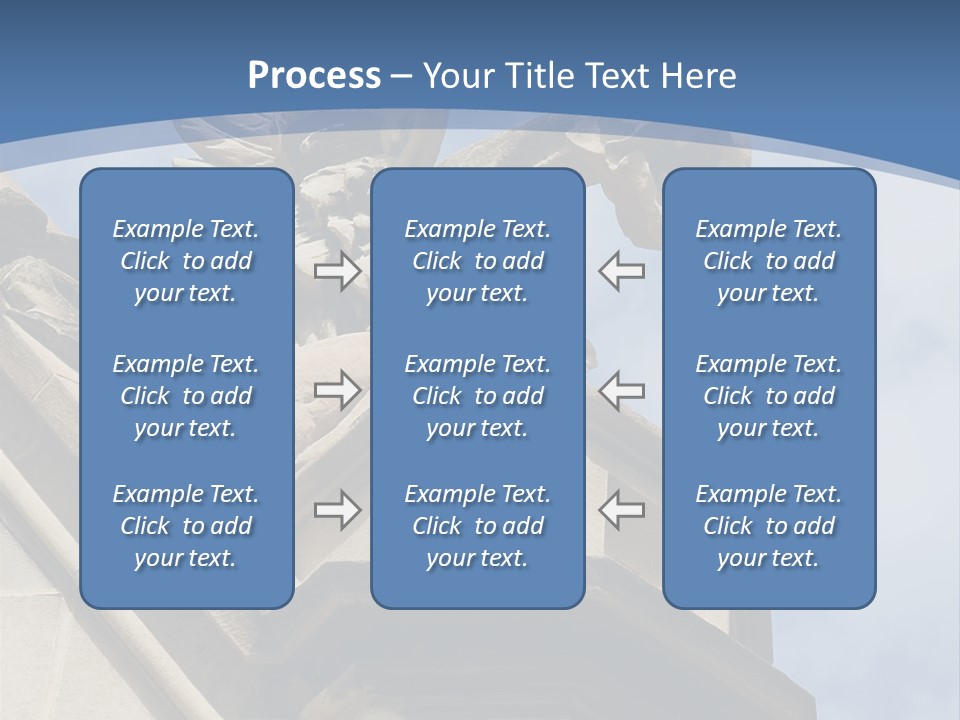 A Statue On Top Of A Building With A Sky Background PowerPoint Template