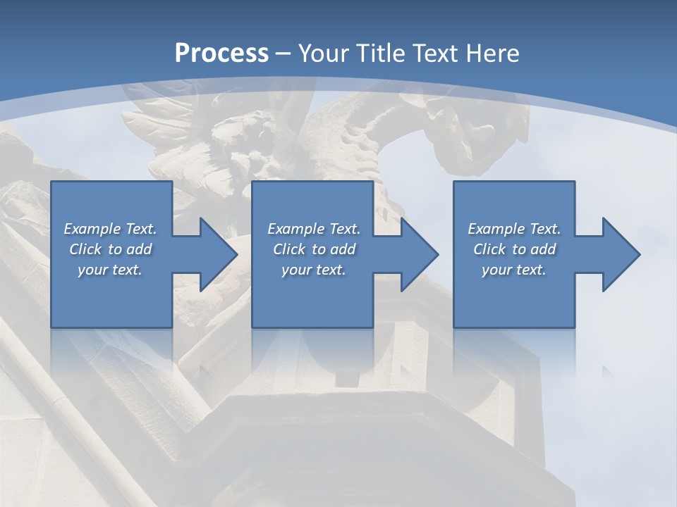 A Statue On Top Of A Building With A Sky Background PowerPoint Template