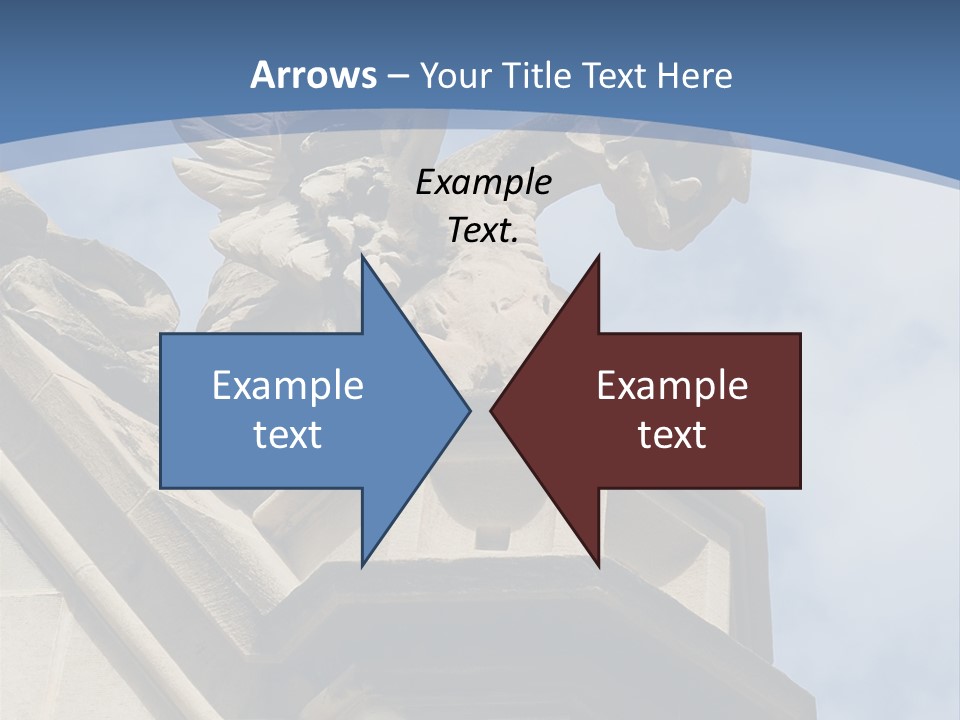 A Statue On Top Of A Building With A Sky Background PowerPoint Template