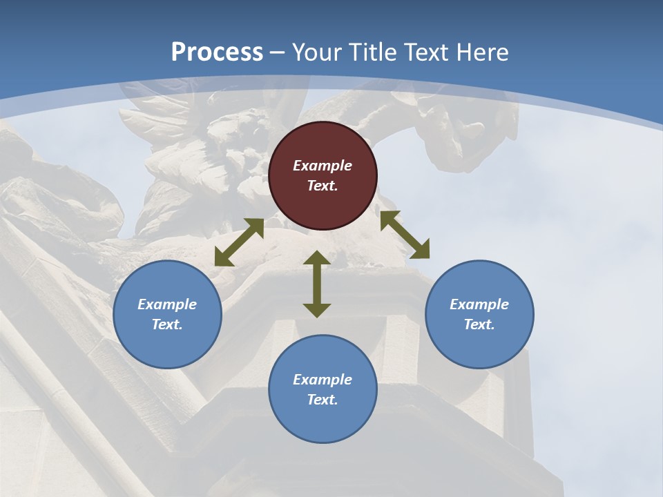 A Statue On Top Of A Building With A Sky Background PowerPoint Template