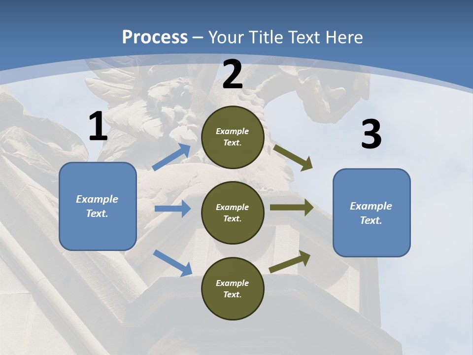 A Statue On Top Of A Building With A Sky Background PowerPoint Template