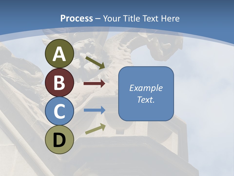 A Statue On Top Of A Building With A Sky Background PowerPoint Template