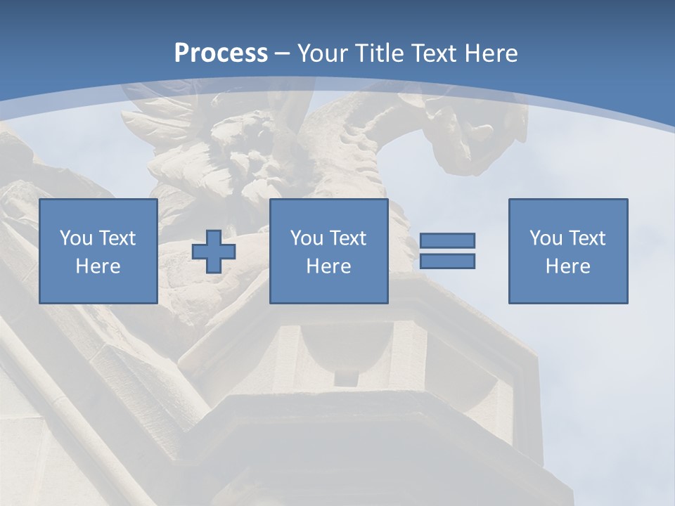 A Statue On Top Of A Building With A Sky Background PowerPoint Template