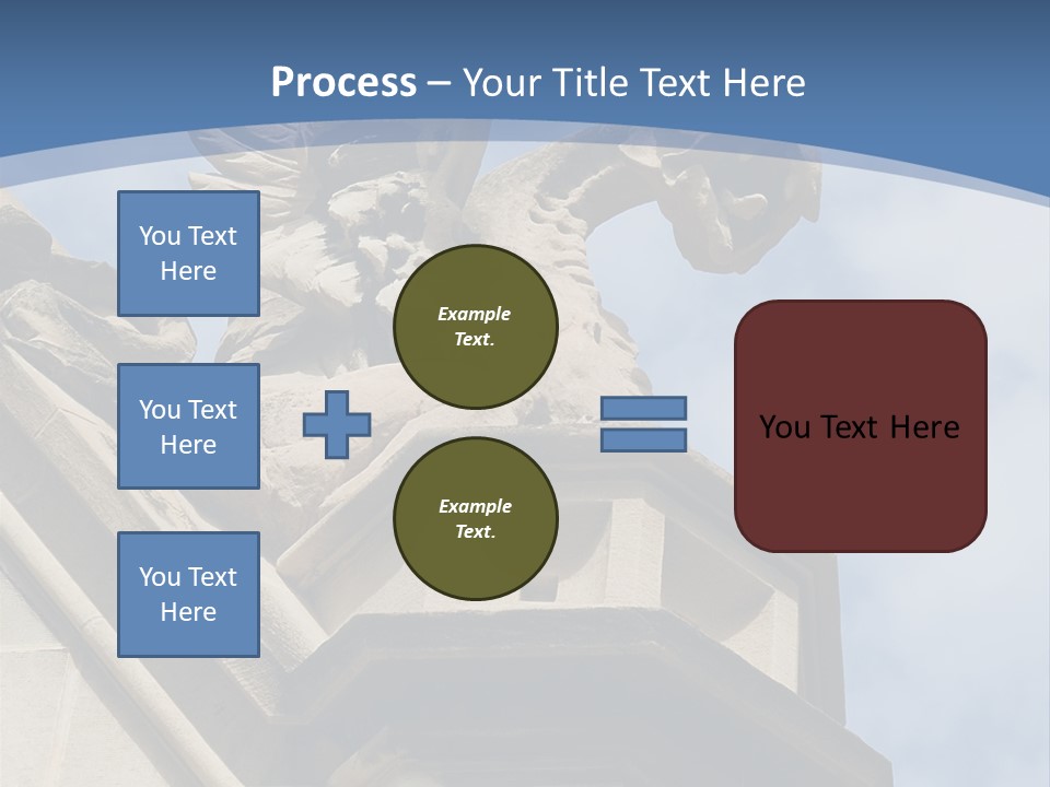 A Statue On Top Of A Building With A Sky Background PowerPoint Template