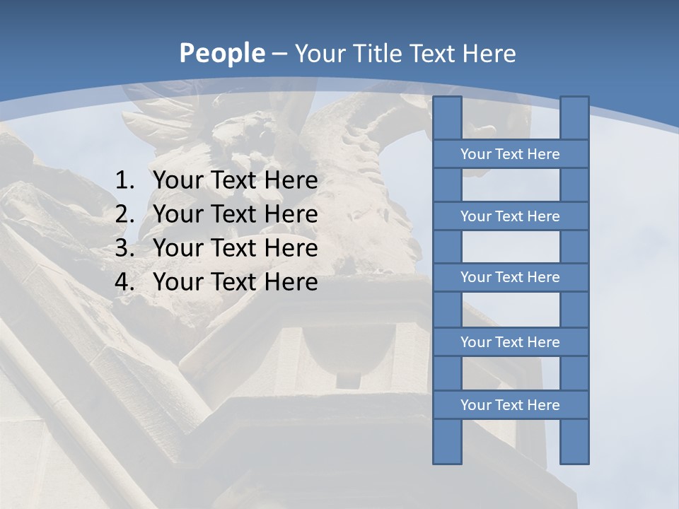 A Statue On Top Of A Building With A Sky Background PowerPoint Template