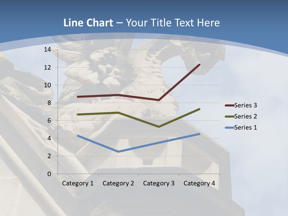 A Statue On Top Of A Building With A Sky Background PowerPoint Template