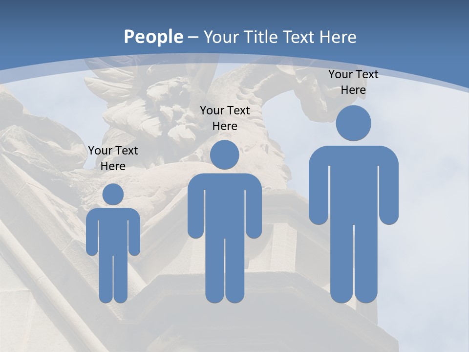 A Statue On Top Of A Building With A Sky Background PowerPoint Template