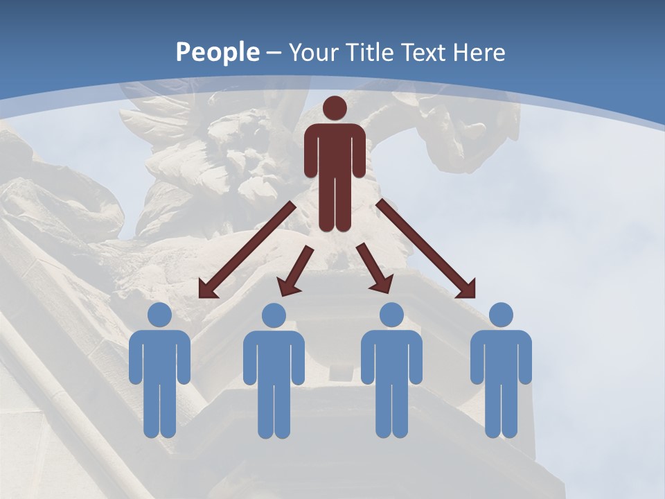 A Statue On Top Of A Building With A Sky Background PowerPoint Template