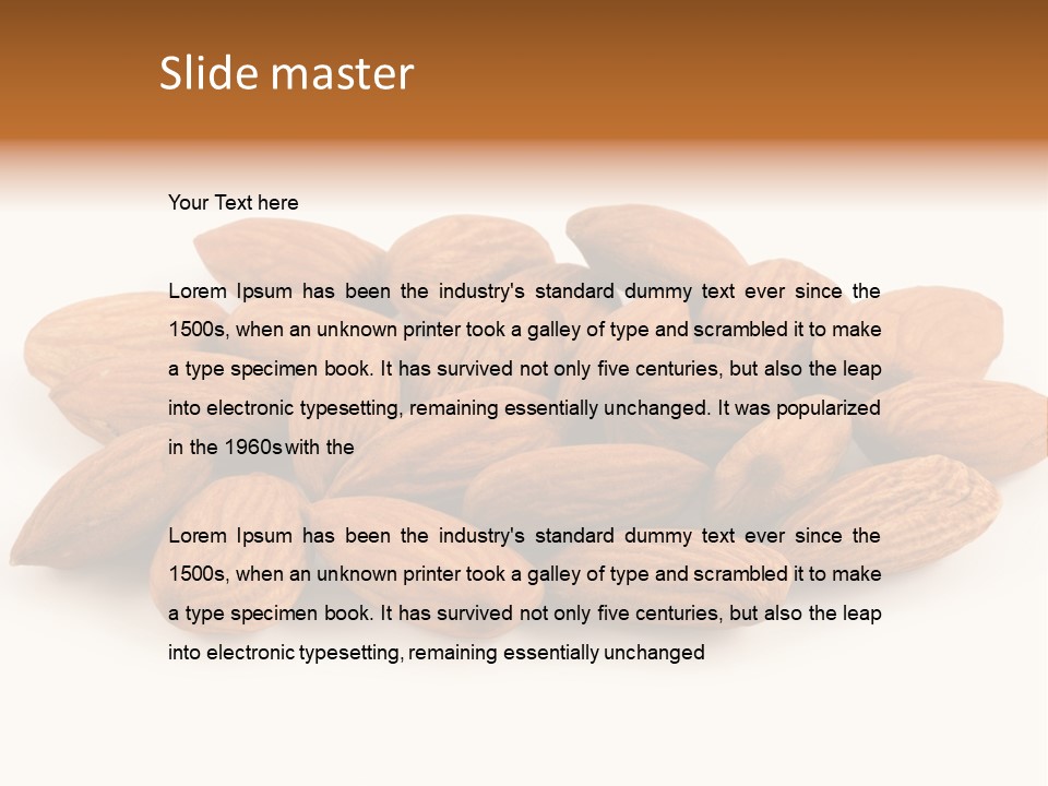 Brown Peeled Eat PowerPoint Template