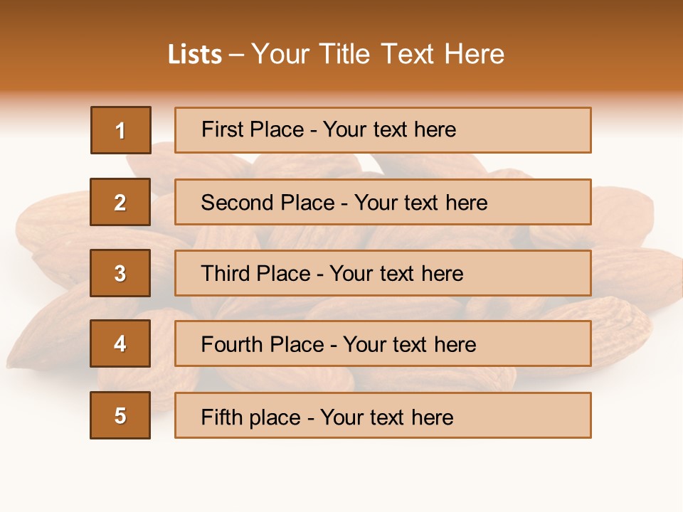 Brown Peeled Eat PowerPoint Template
