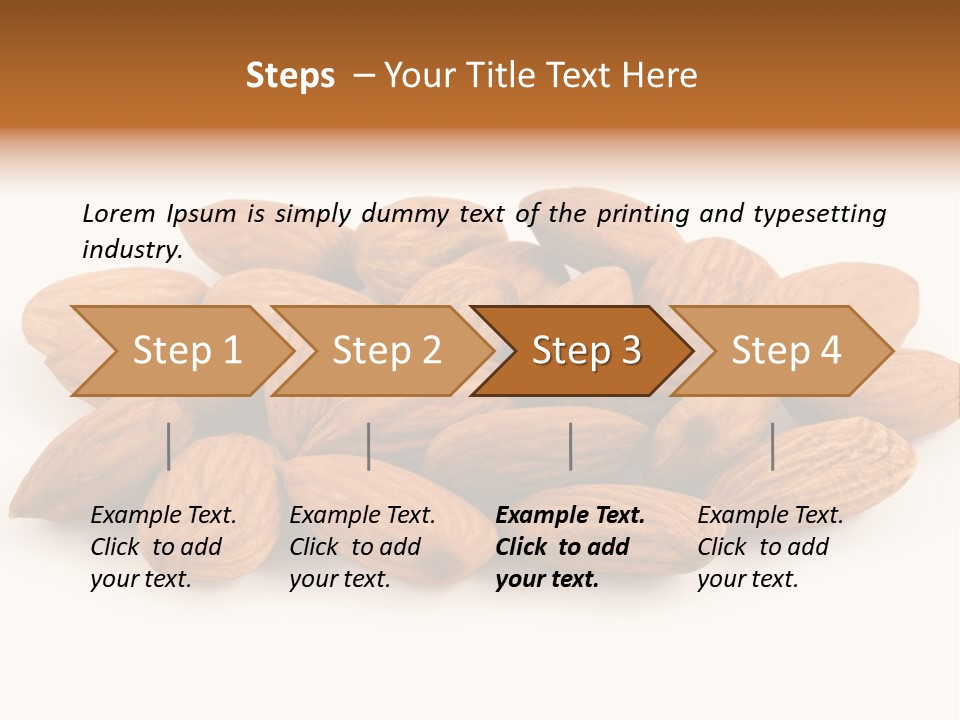 Brown Peeled Eat PowerPoint Template