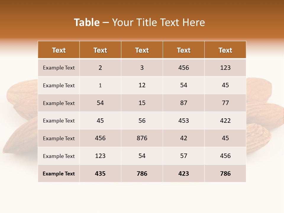 Brown Peeled Eat PowerPoint Template
