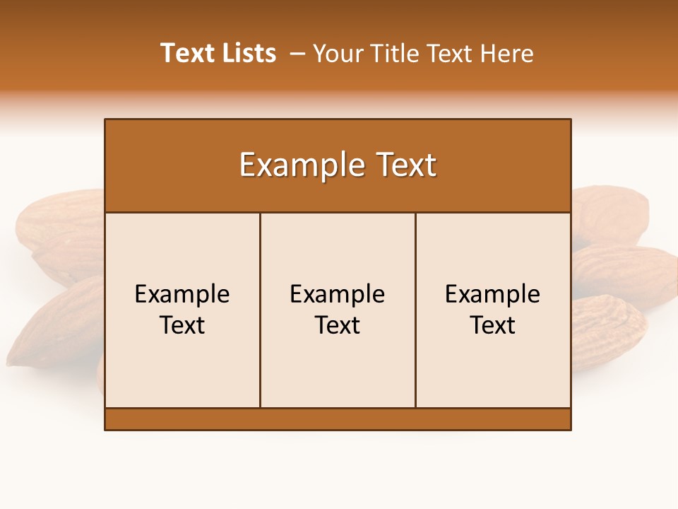 Brown Peeled Eat PowerPoint Template
