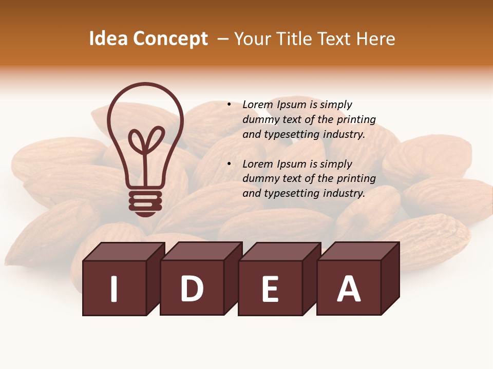 Brown Peeled Eat PowerPoint Template