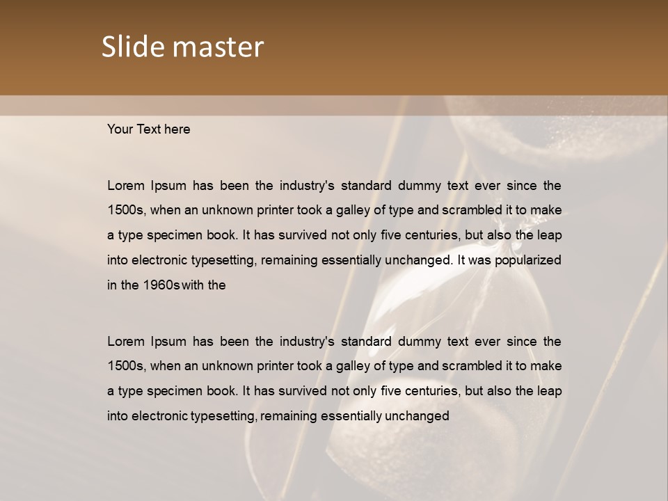 Closeup Clock Timer PowerPoint Template