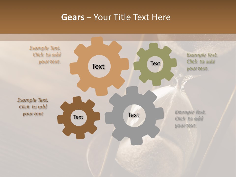 Closeup Clock Timer PowerPoint Template