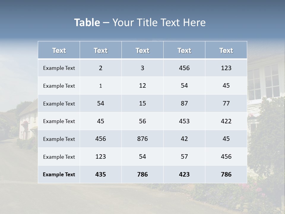 English Spring Gold PowerPoint Template