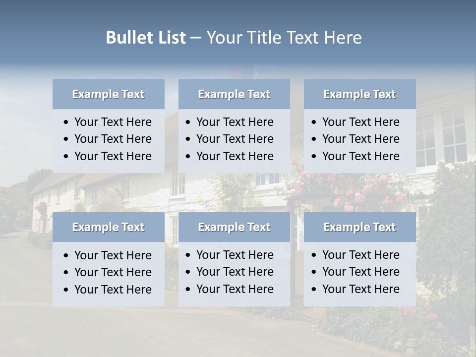 English Spring Gold PowerPoint Template