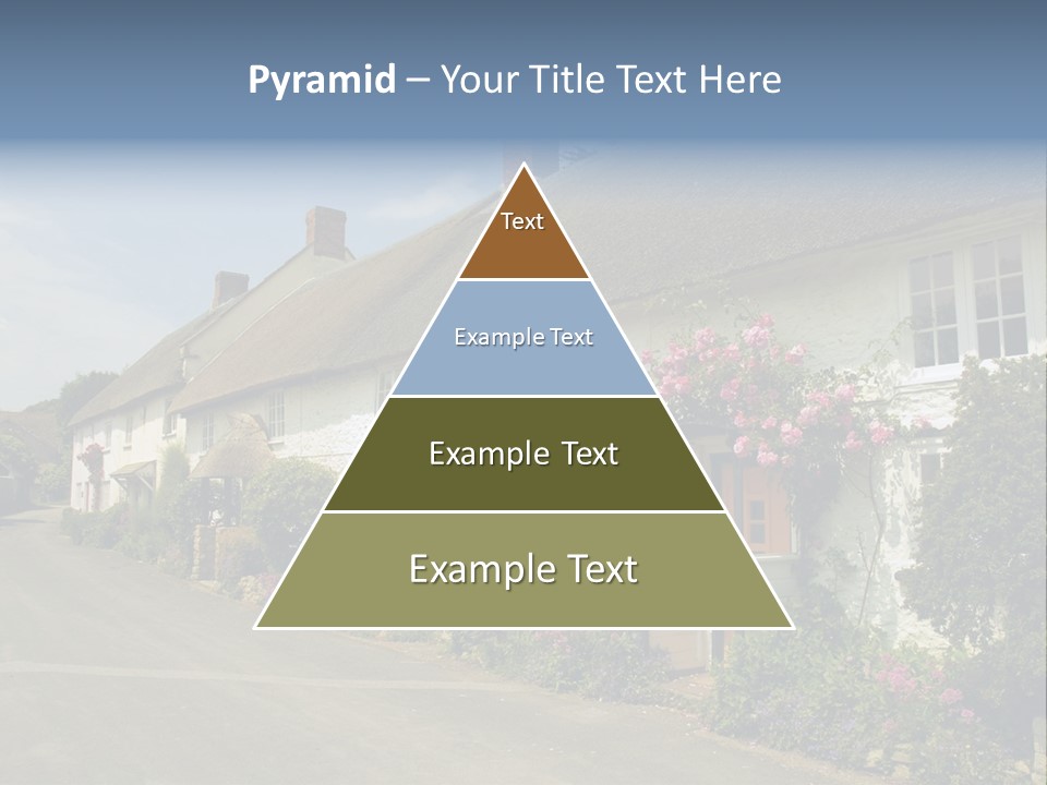 English Spring Gold PowerPoint Template