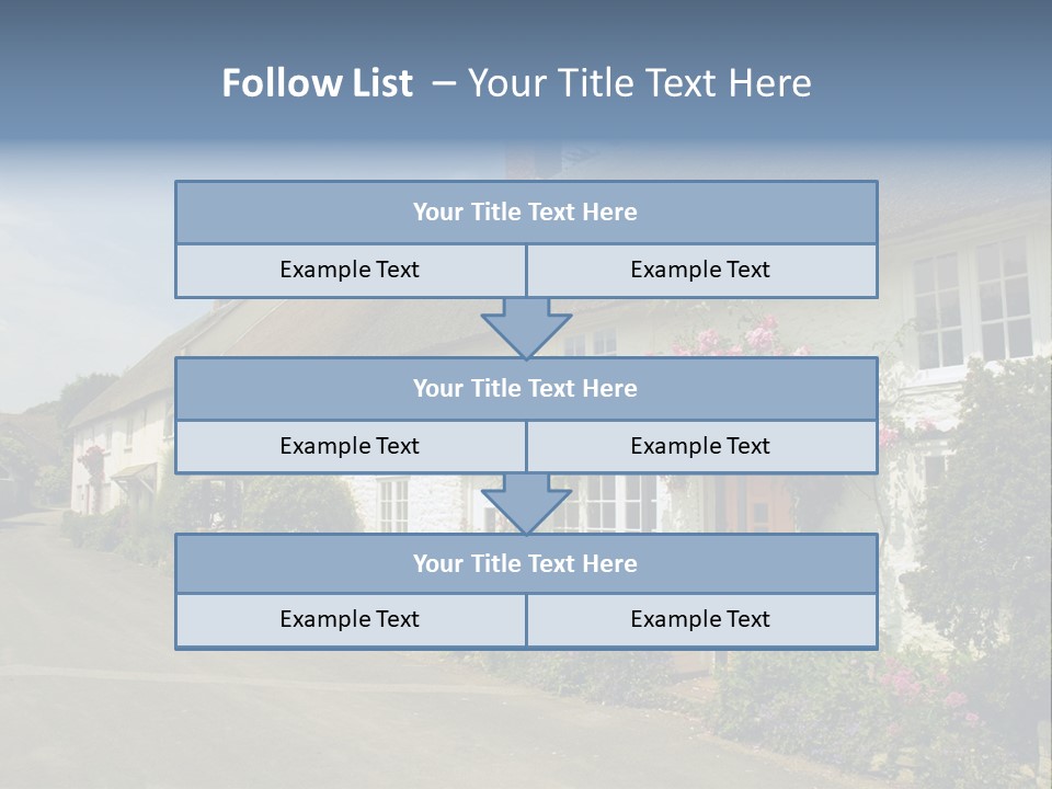 English Spring Gold PowerPoint Template