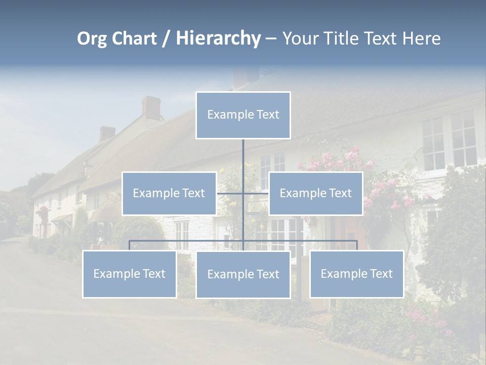 English Spring Gold PowerPoint Template