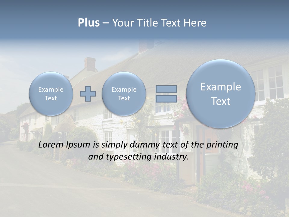 English Spring Gold PowerPoint Template