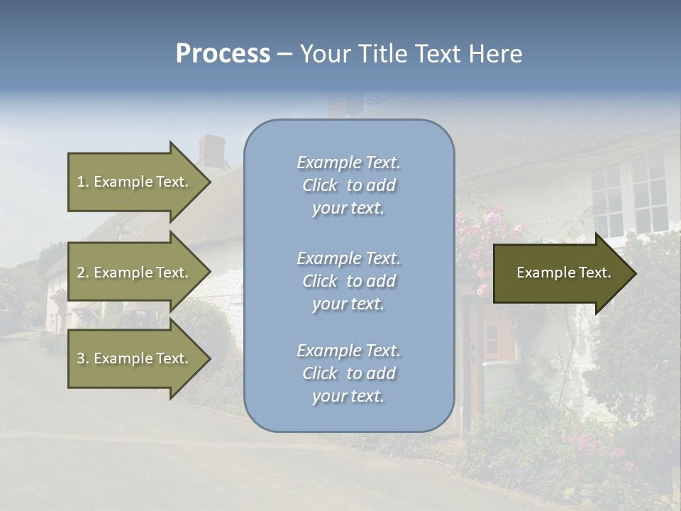 English Spring Gold PowerPoint Template