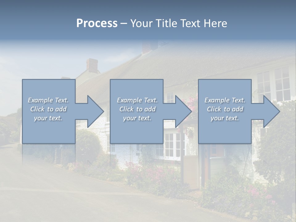 English Spring Gold PowerPoint Template