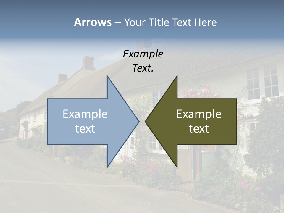 English Spring Gold PowerPoint Template