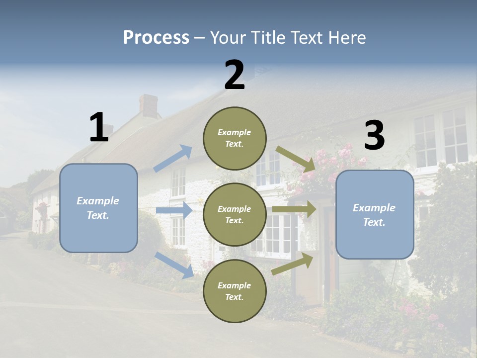 English Spring Gold PowerPoint Template