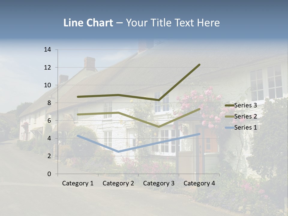 English Spring Gold PowerPoint Template