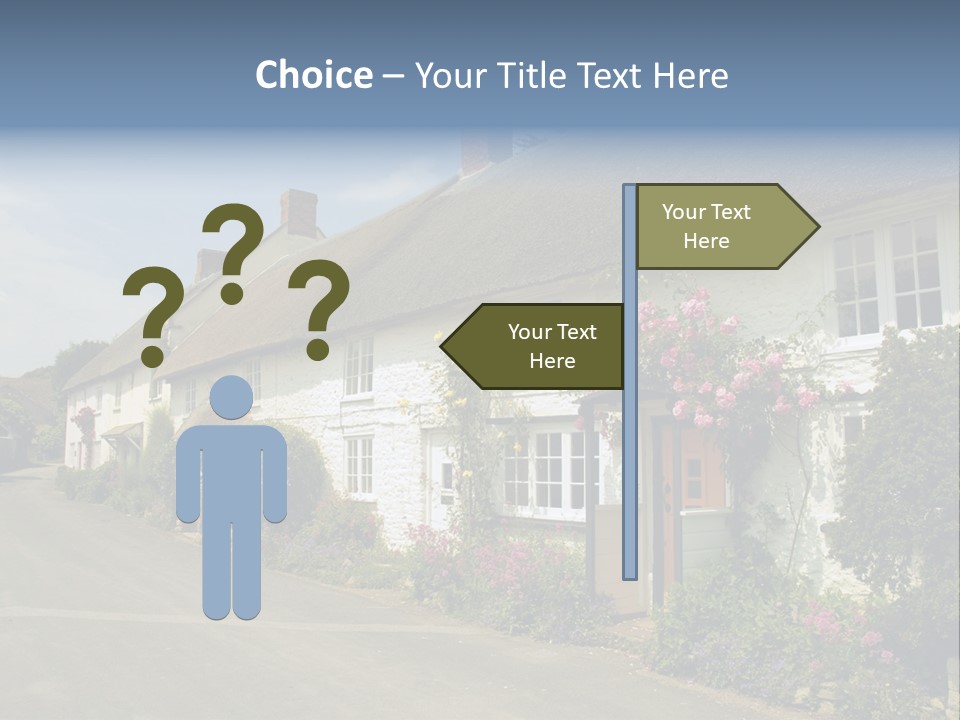 English Spring Gold PowerPoint Template