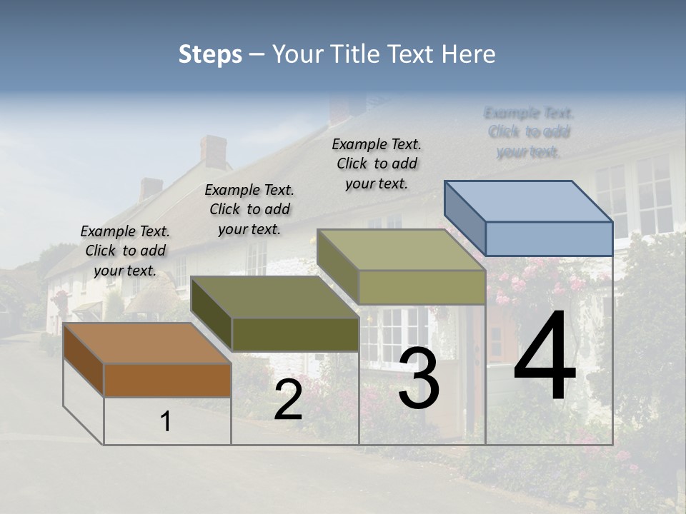 English Spring Gold PowerPoint Template