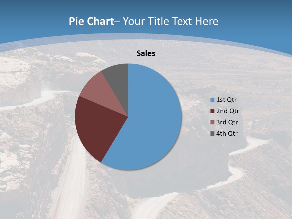 A Scenic View Of A Canyon With A Road Going Through It PowerPoint Template