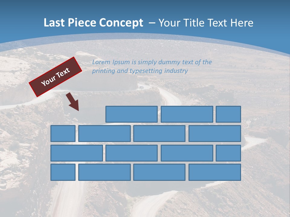 A Scenic View Of A Canyon With A Road Going Through It PowerPoint Template