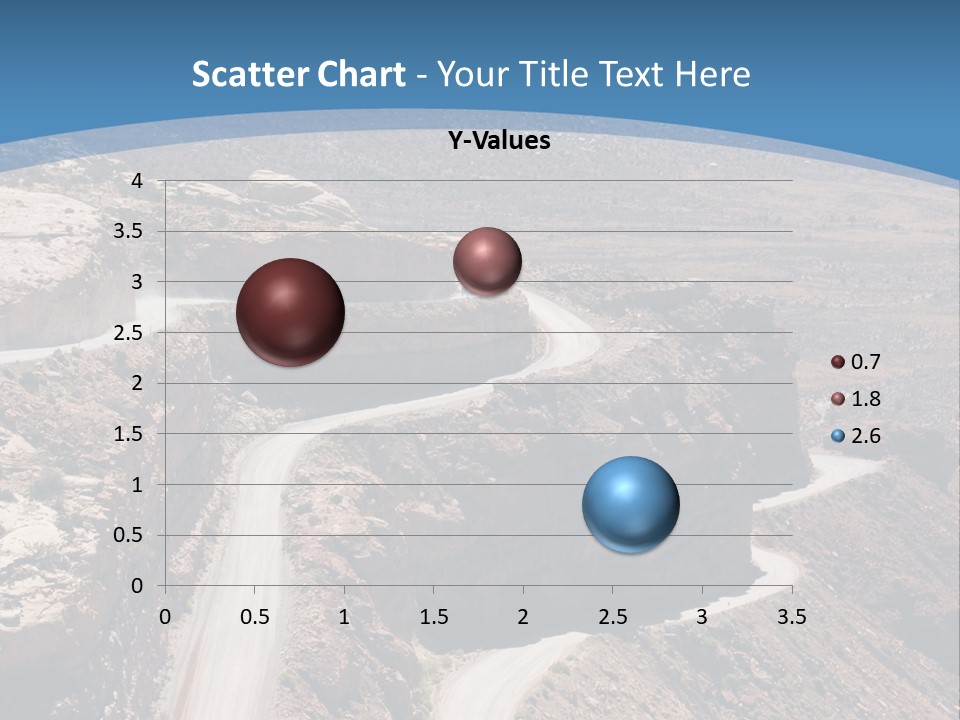 A Scenic View Of A Canyon With A Road Going Through It PowerPoint Template
