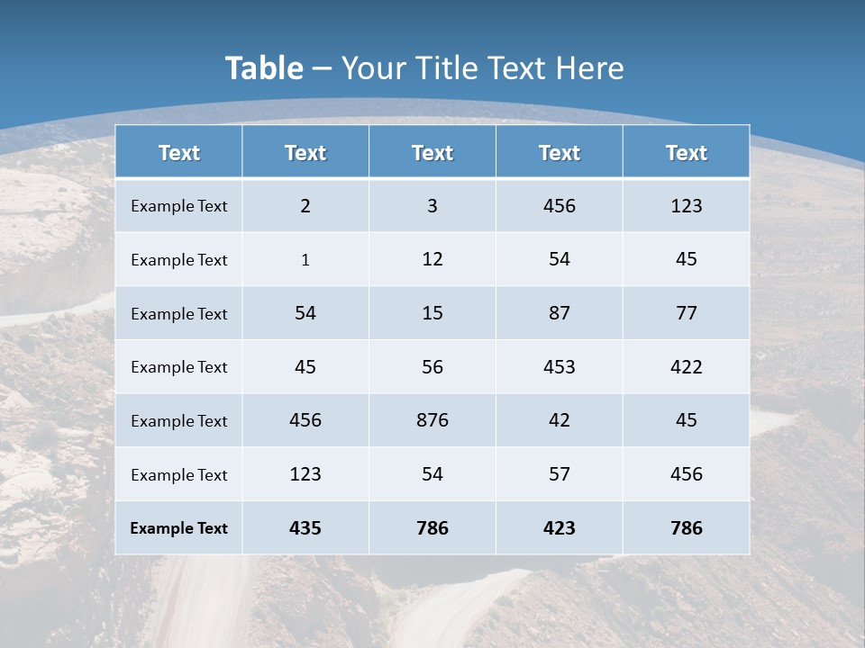 A Scenic View Of A Canyon With A Road Going Through It PowerPoint Template