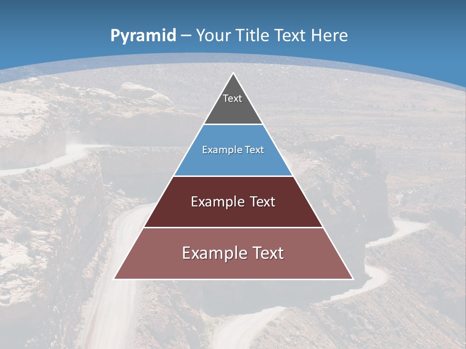 A Scenic View Of A Canyon With A Road Going Through It PowerPoint Template