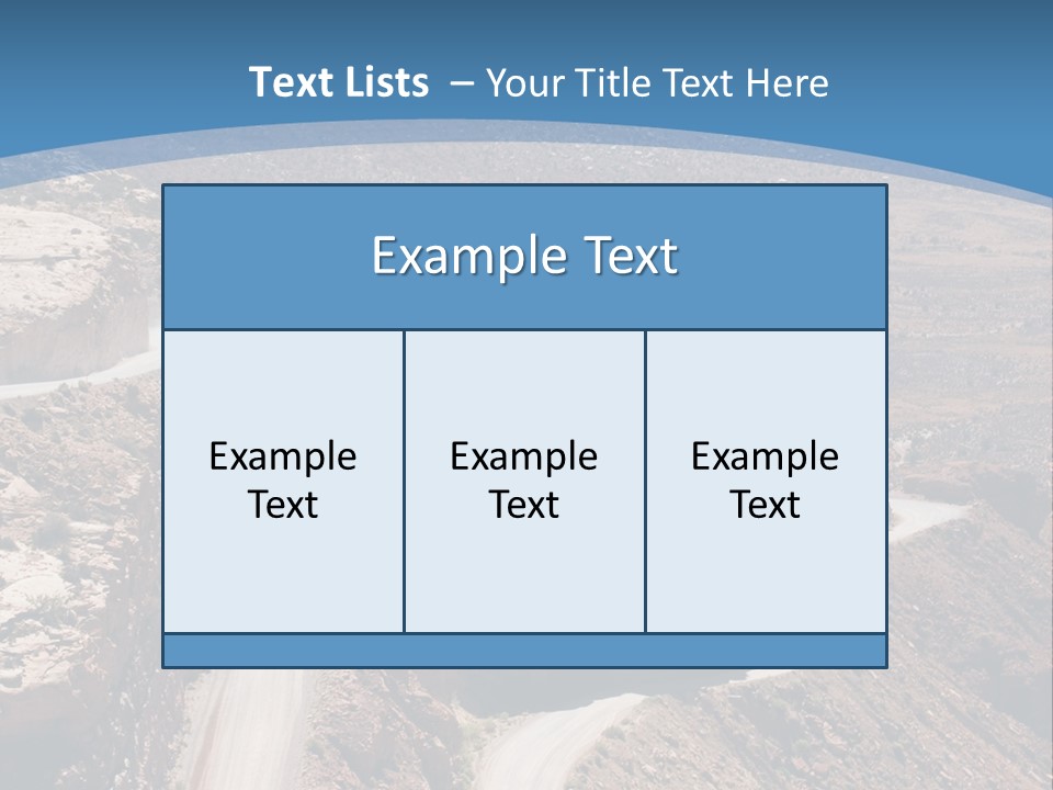 A Scenic View Of A Canyon With A Road Going Through It PowerPoint Template