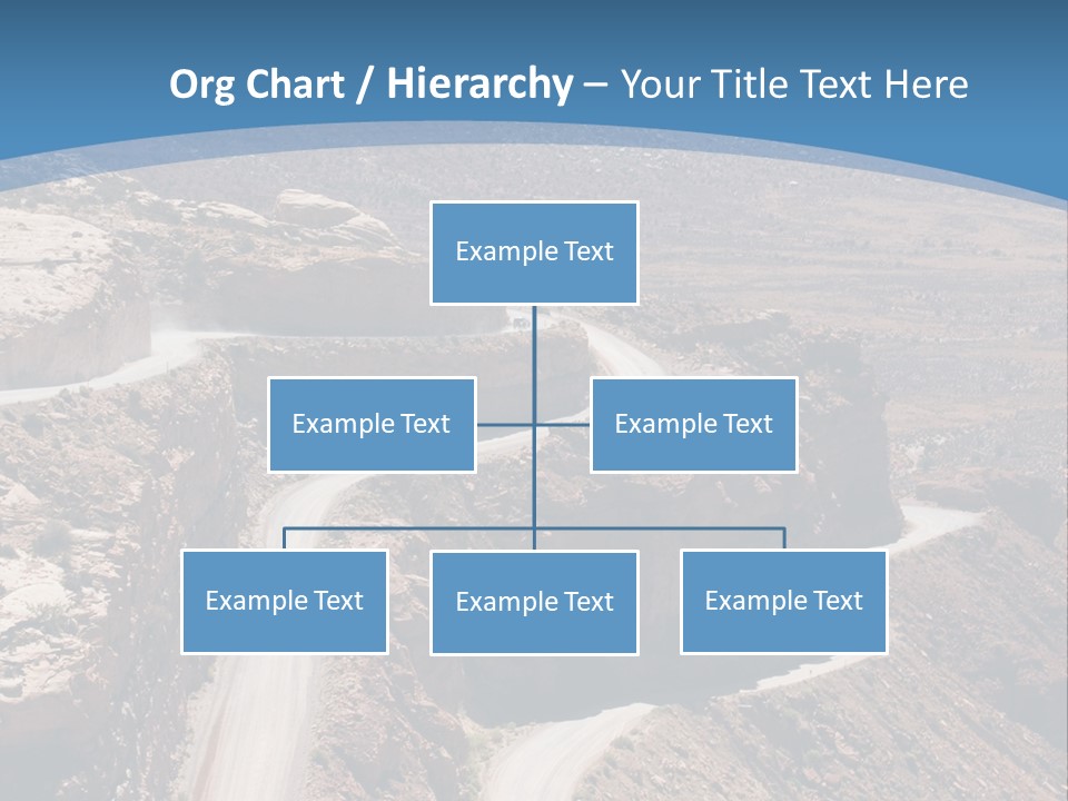 A Scenic View Of A Canyon With A Road Going Through It PowerPoint Template
