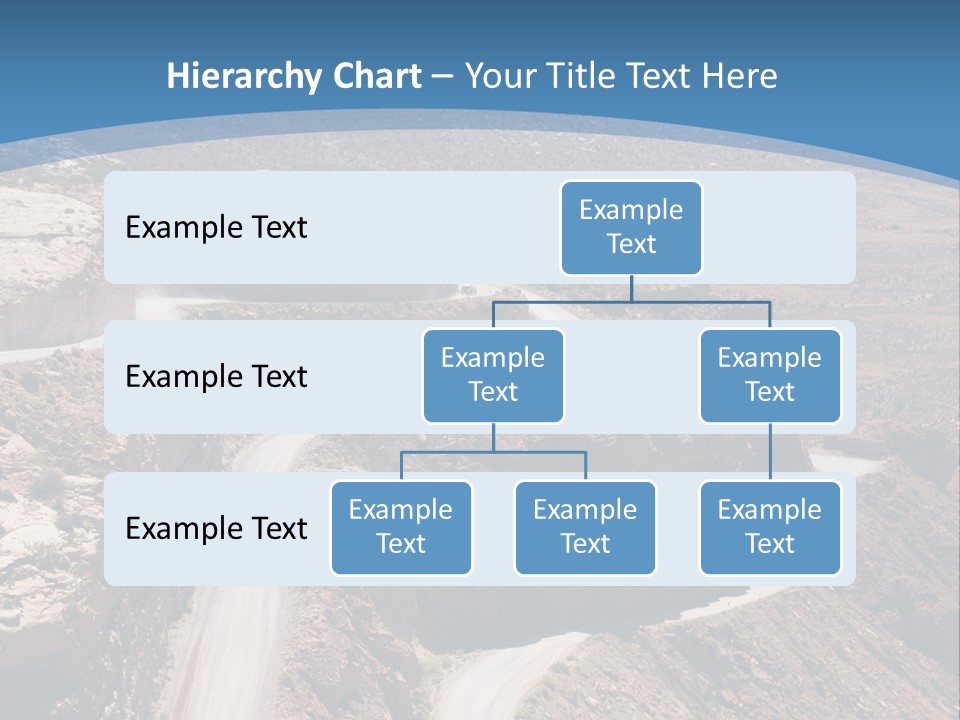 A Scenic View Of A Canyon With A Road Going Through It PowerPoint Template