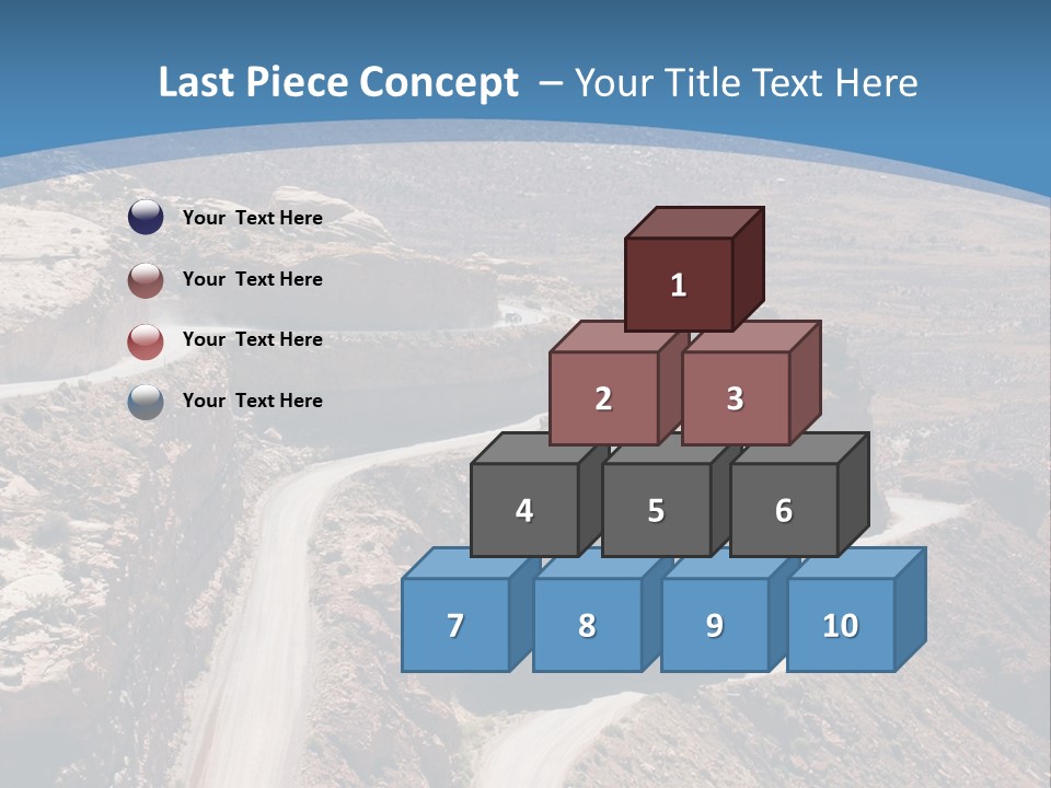 A Scenic View Of A Canyon With A Road Going Through It PowerPoint Template