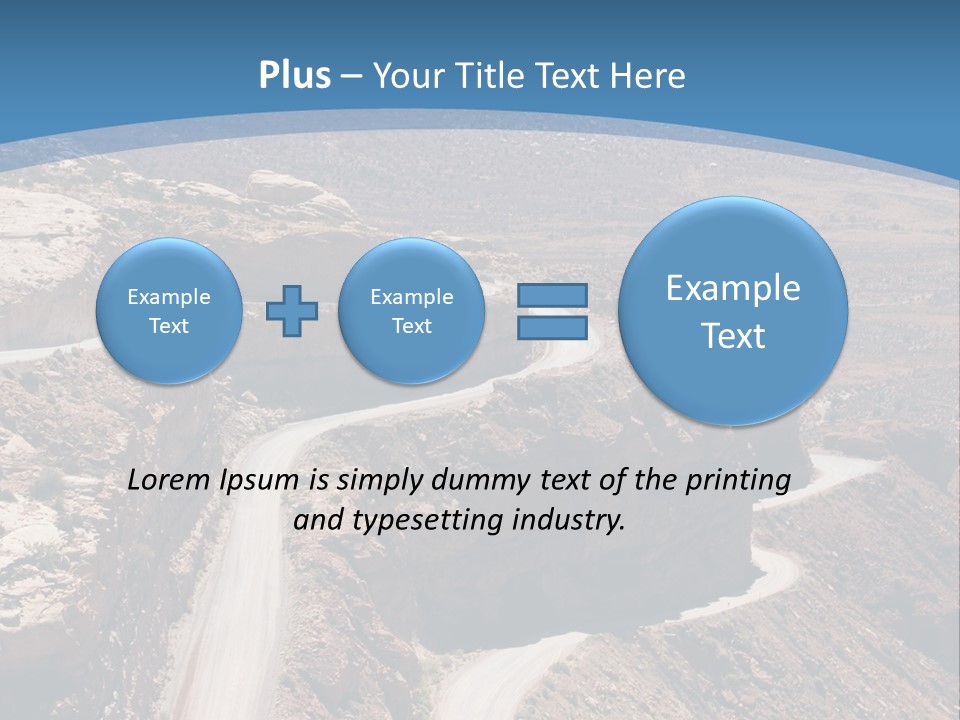 A Scenic View Of A Canyon With A Road Going Through It PowerPoint Template