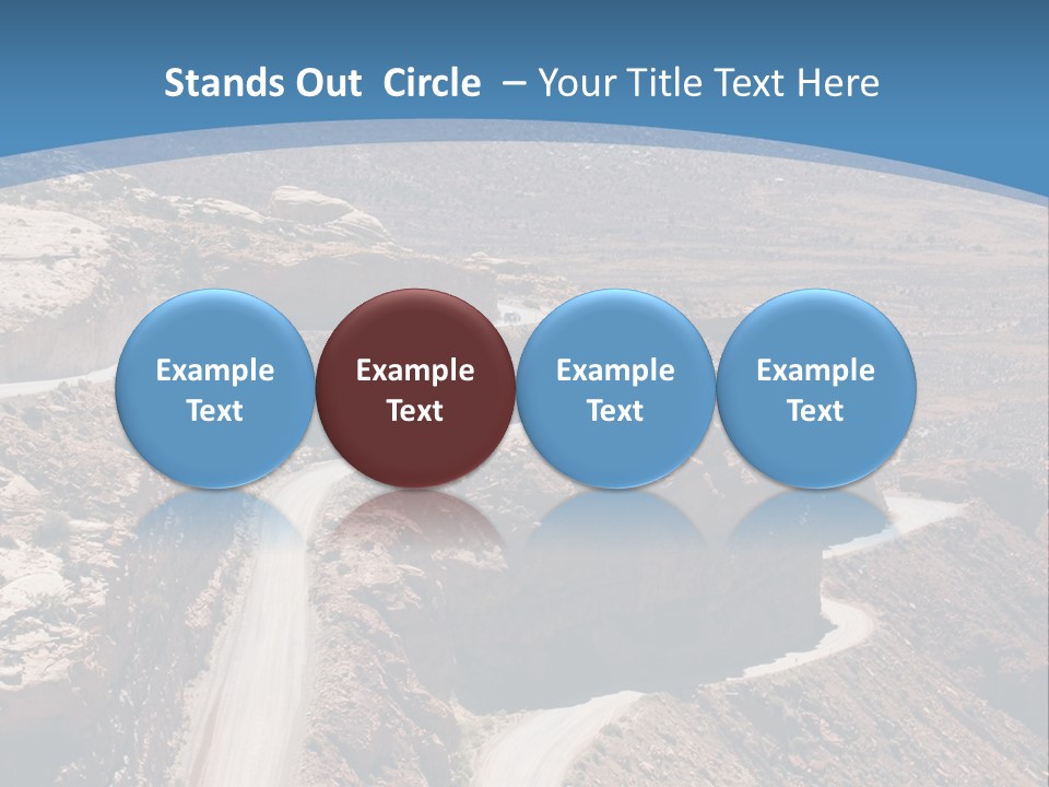 A Scenic View Of A Canyon With A Road Going Through It PowerPoint Template