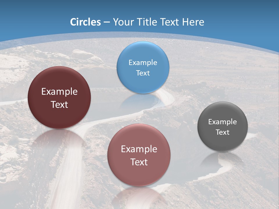 A Scenic View Of A Canyon With A Road Going Through It PowerPoint Template