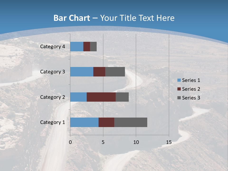 A Scenic View Of A Canyon With A Road Going Through It PowerPoint Template