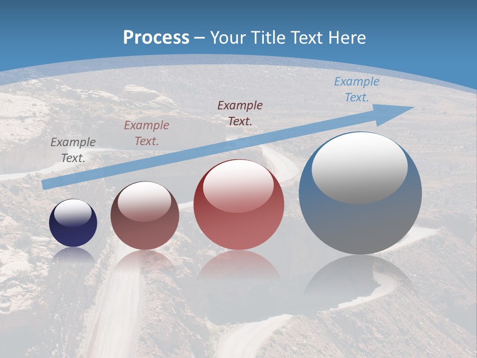 A Scenic View Of A Canyon With A Road Going Through It PowerPoint Template